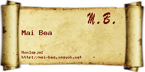 Mai Bea névjegykártya